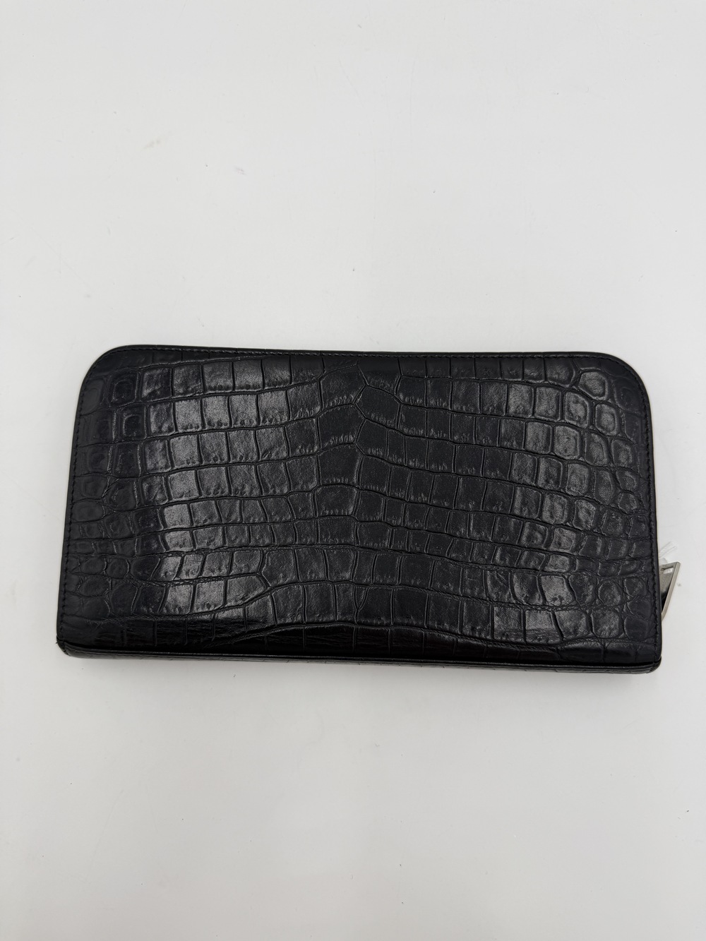 Saint Laurent Alligator Embossed Zippy